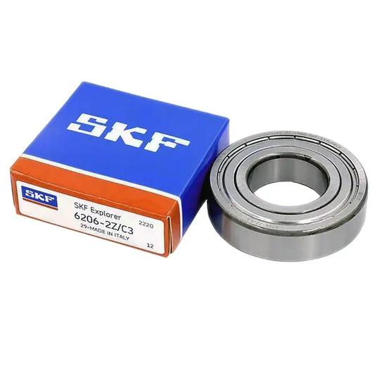 SKF 6206-2Z/C3 Deep Groove Ball Bearing 30x62x16mm for Industrial Machinery with ZZ Seals