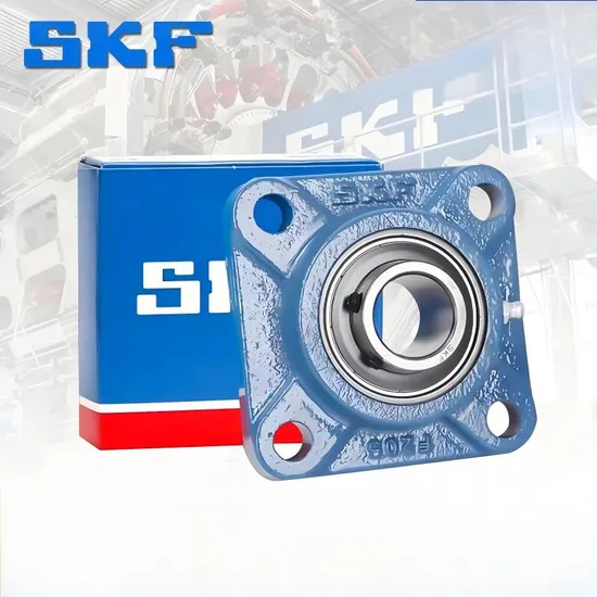 UCFX06 Square Flange Mounted Bearing Unit – Spherical Raceway for Industrial Machinery